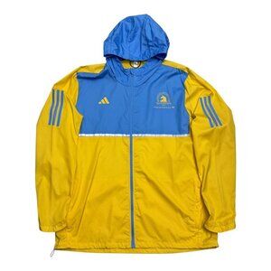 BOSTON MARATHON ADIDAS Lightweight Running Activewear Windbreaker Jacket Mens XL